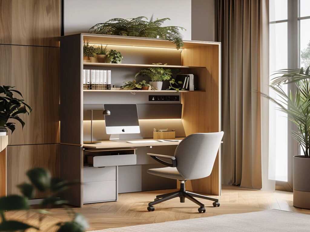 Jak urządzić przestrzeń coworkingową w małym mieszkaniu z kompaktowymi biurkami