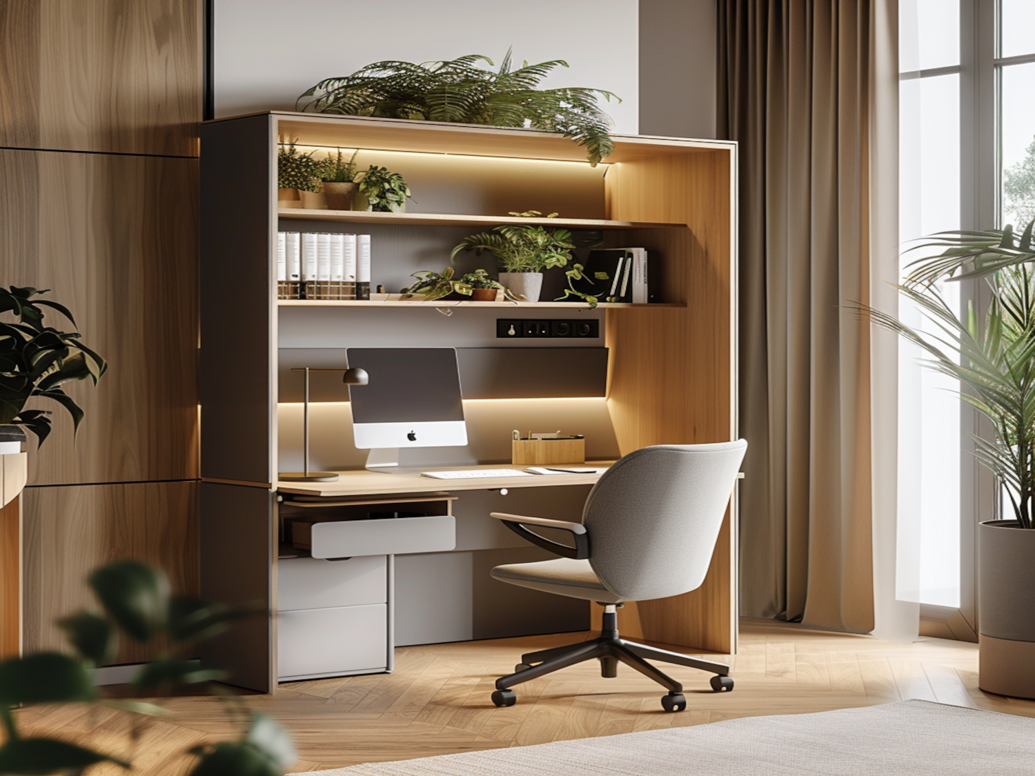 Jak urządzić przestrzeń coworkingową w małym mieszkaniu z kompaktowymi biurkami