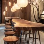Jak dopasować stoły barowe do wnętrz w stylu japandi?