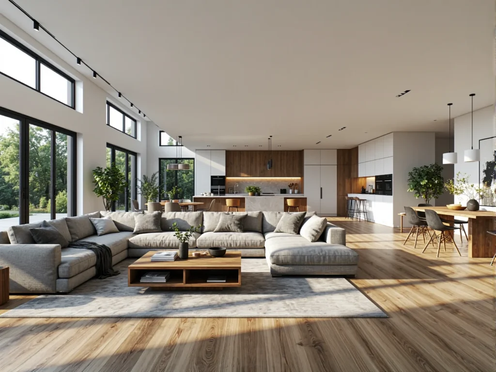 Nowoczesny stolik kawowy dębowy z otwartą półką