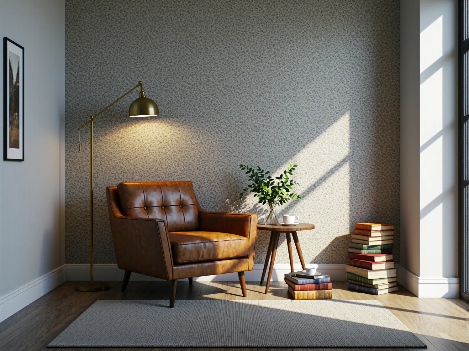 Designerski fotel vintage z drewna i skóry. Luksusowy i wygodny mebel do salonu dla miłośników klasyki.