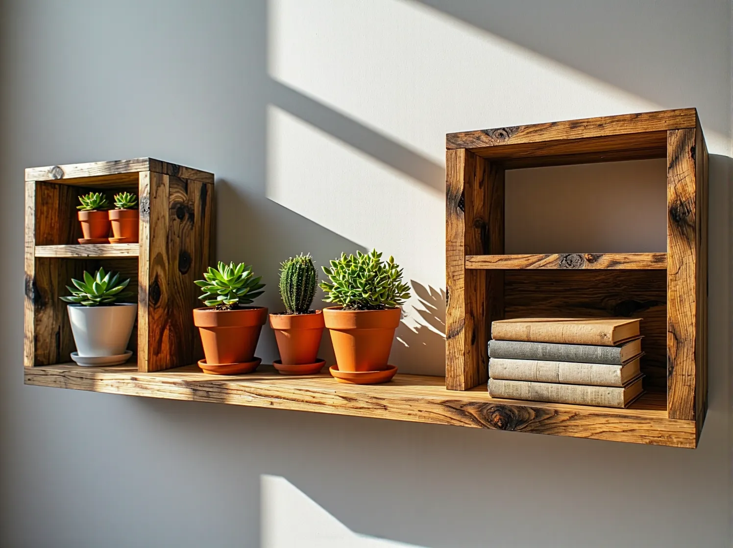 Zbliżenie na drewniane meble w małym salonie, podkreślające ekologiczny charakter aranżacji wnętrza.