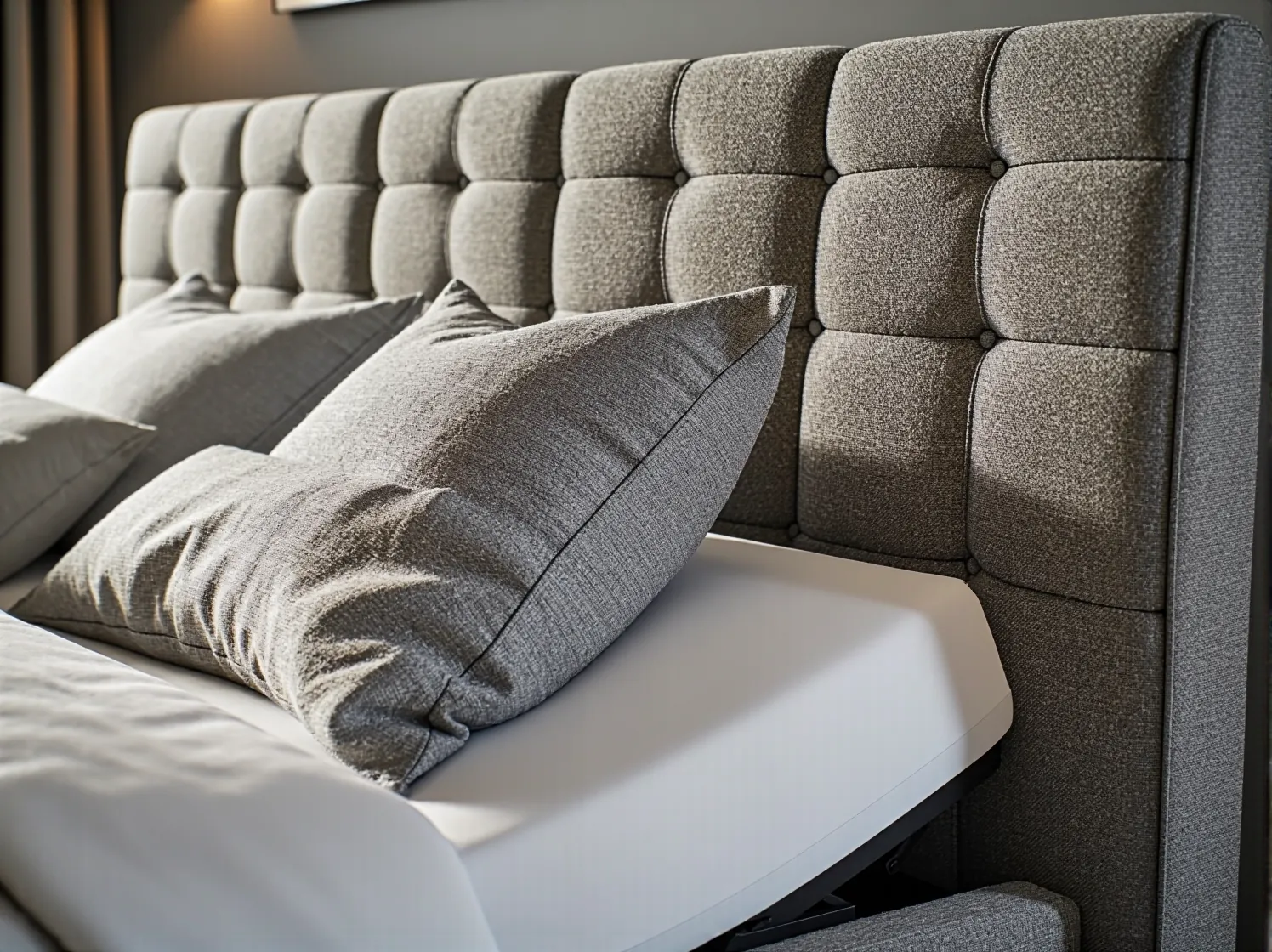 Mechanizm regulacji elektrycznej w łóżku kontynentalnym zapewniający idealną pozycję do snu