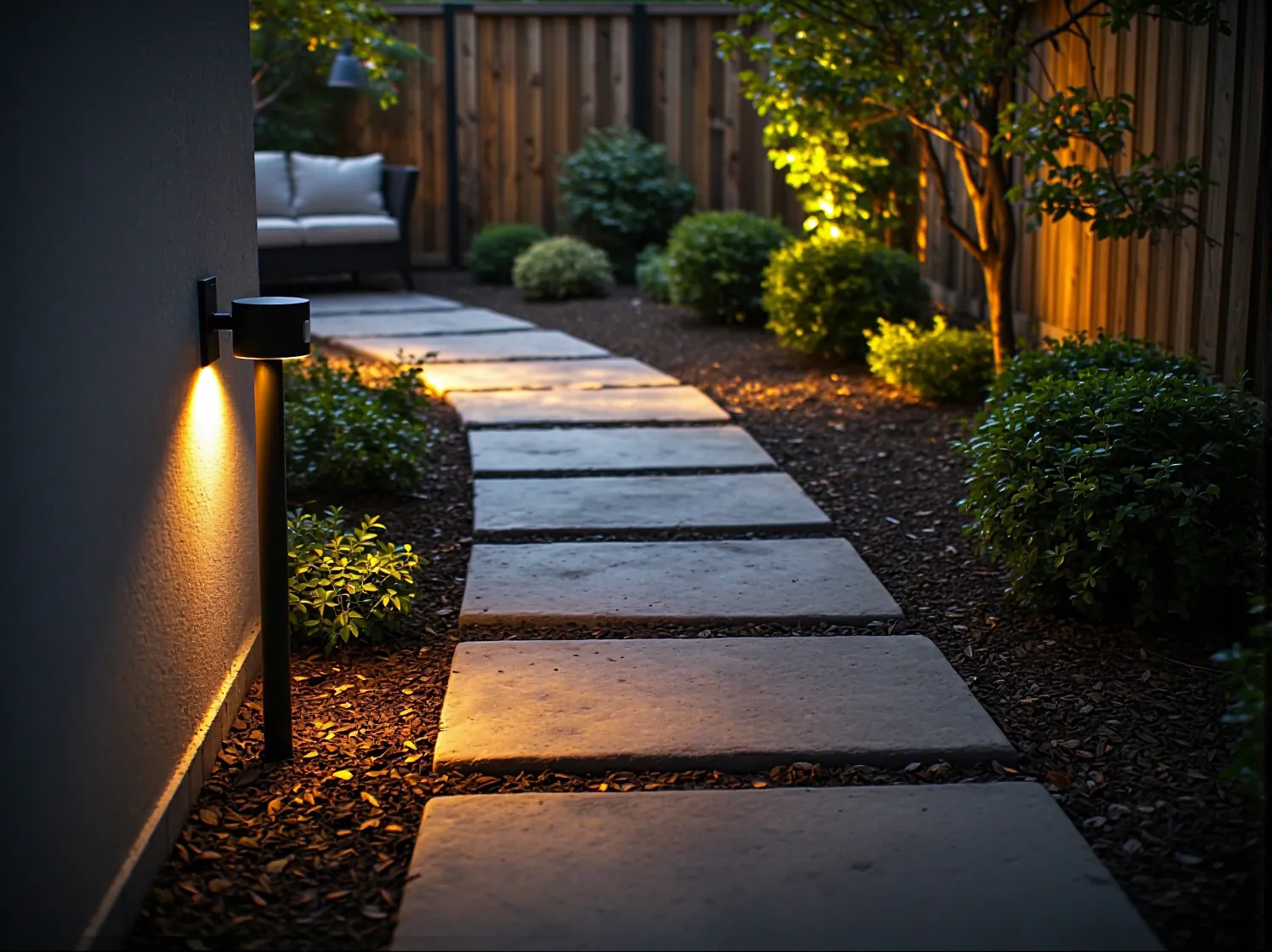 Zbliżenie na czujnik ruchu i zmierzchu w lampie zewnętrznej, kluczowy element automatycznego oświetlenia.