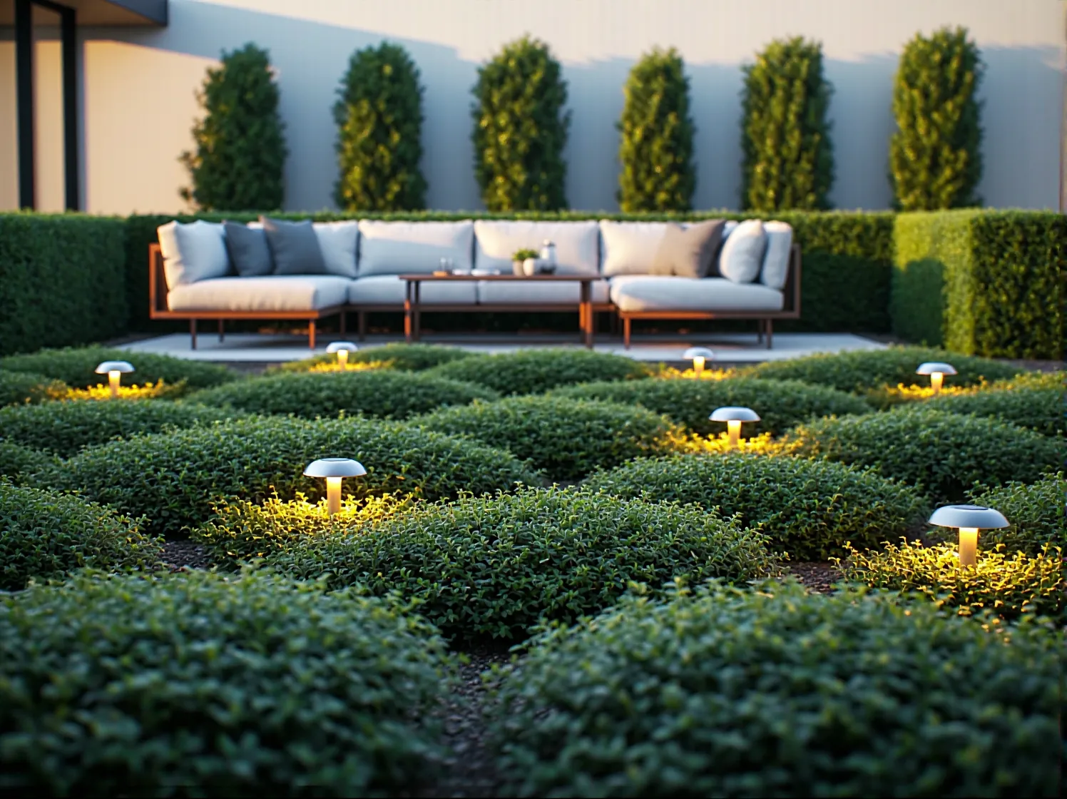 Nowoczesna lampa solarna z zewnętrznym panelem słonecznym, idealna do oświetlenia cienistych zakątków ogrodu.