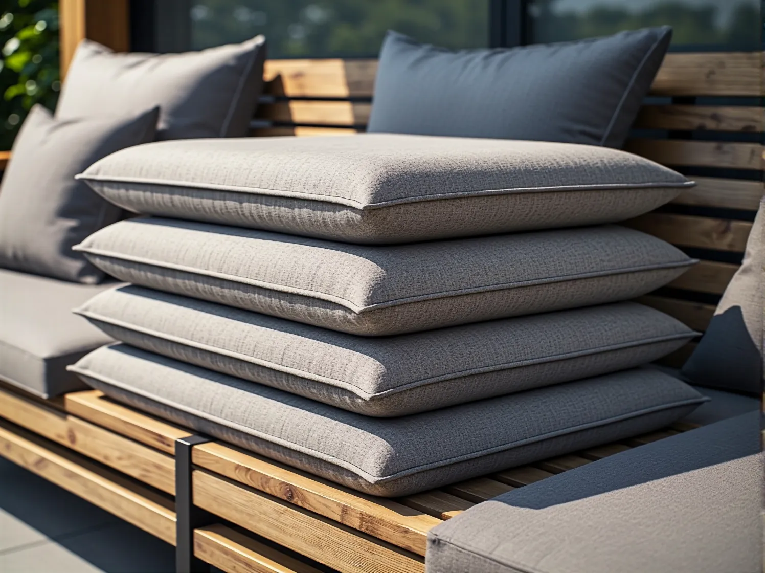 Mały, stylowy komplet mebli na balkon – dwa krzesła i stolik. Porady, jak umeblować małą przestrzeń.