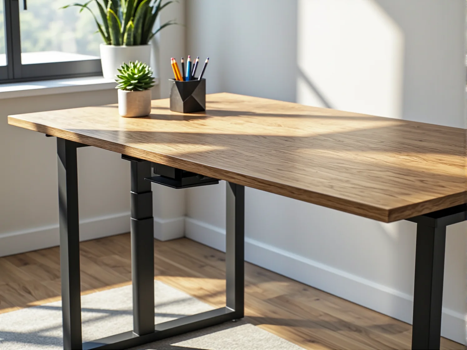 Nowoczesne meble dla dzieci w jasnym pokoju, łączące design z funkcjonalnością i ekologią.