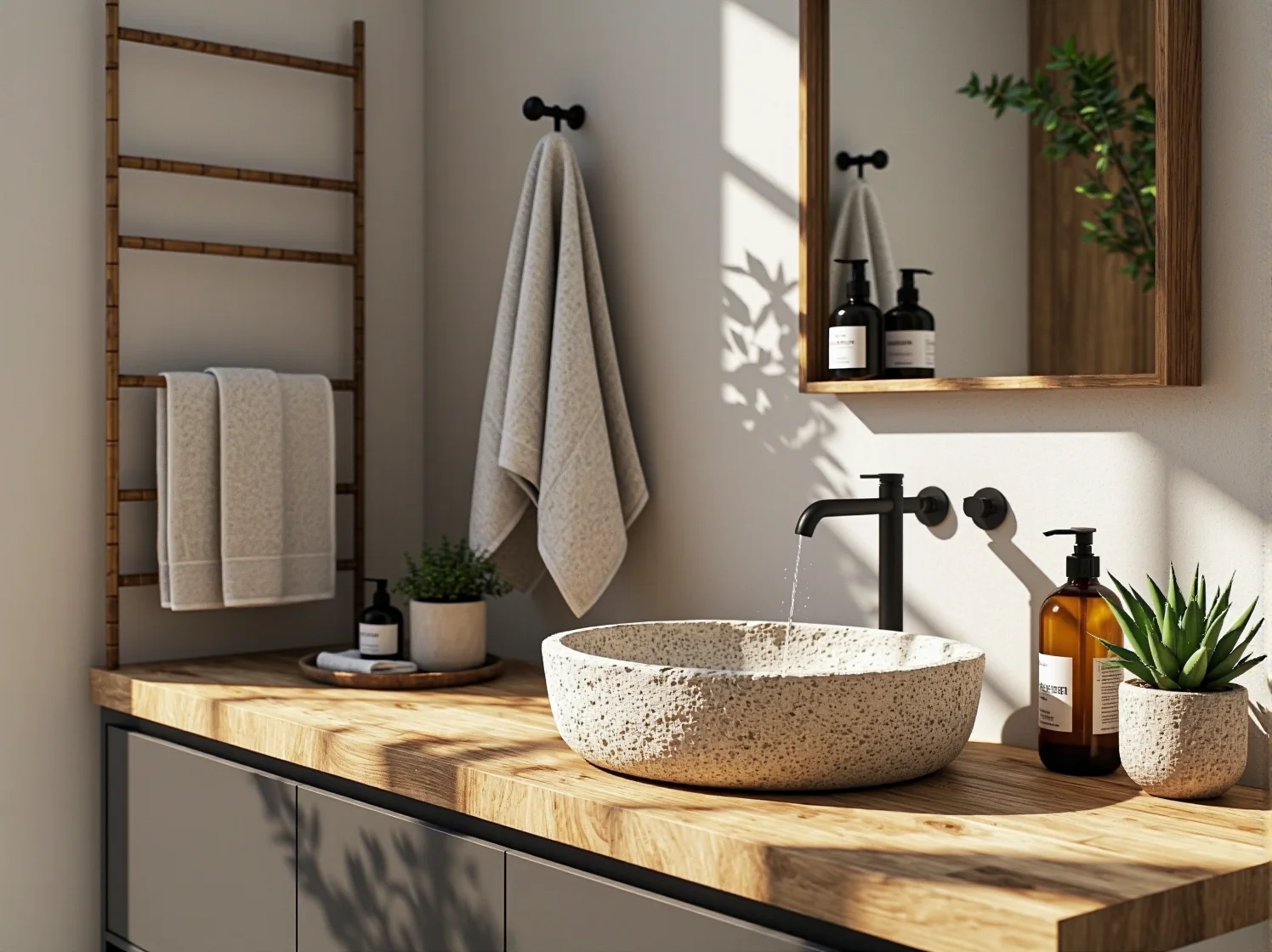 Piękny, zielony krajobraz o wschodzie słońca. Wizja przyszłości naszej planety dzięki ekologicznym działaniom.