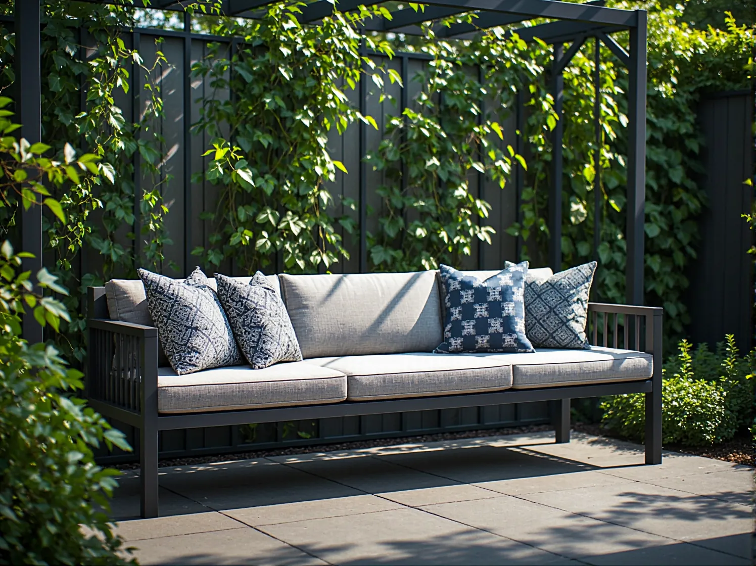 Stylowa ławka do ogrodu z pojemnym schowkiem, łącząca praktyczność z eleganckim designem.