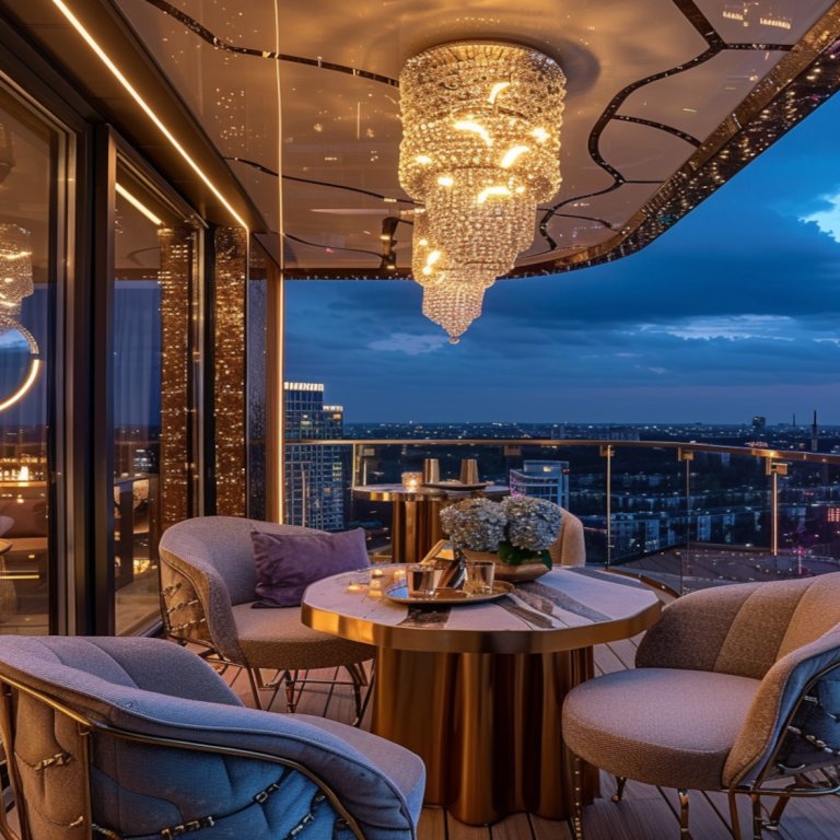 Jak dopasować meble w stylu glamour do przestrzeni zewnętrznych