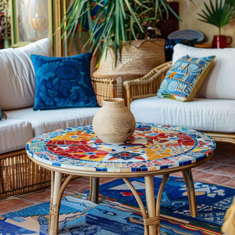 Jak odnowić stolik kawowy z elementami mozaiki