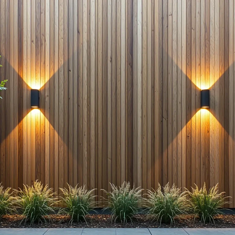 Kinkiety elewacyjne antracytowe LED na drewnianej fasadzie