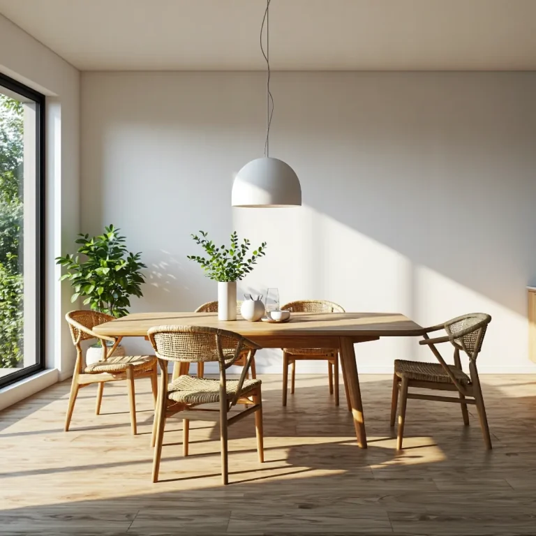 Rozkładany stół jadalniany dąb naturalny w stylu skandynawskim